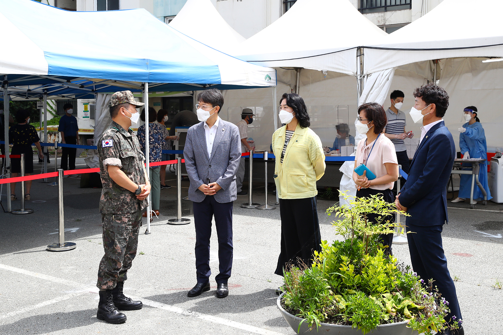 금천구 코로나 임시 선별진료소 방문
