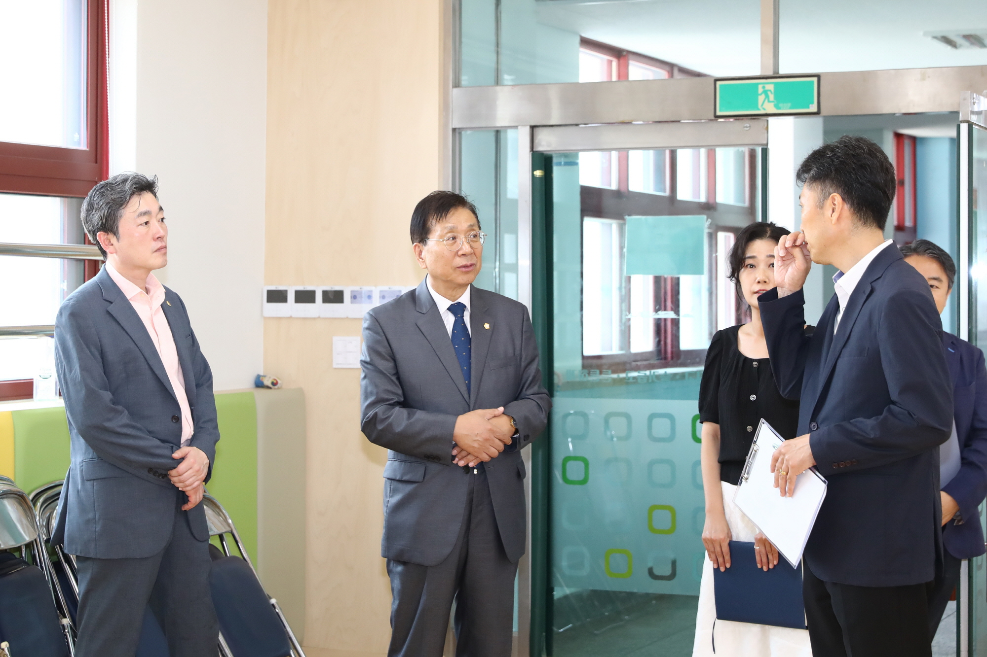 두산초등학교 앞 보행로 관련 업무회의