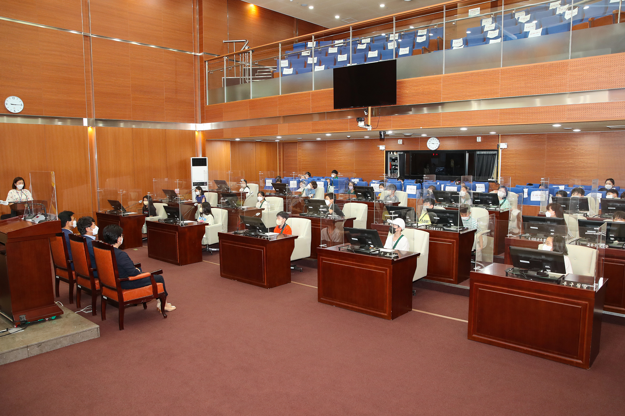 금나래초등학교 4학년 금천구의회 방문