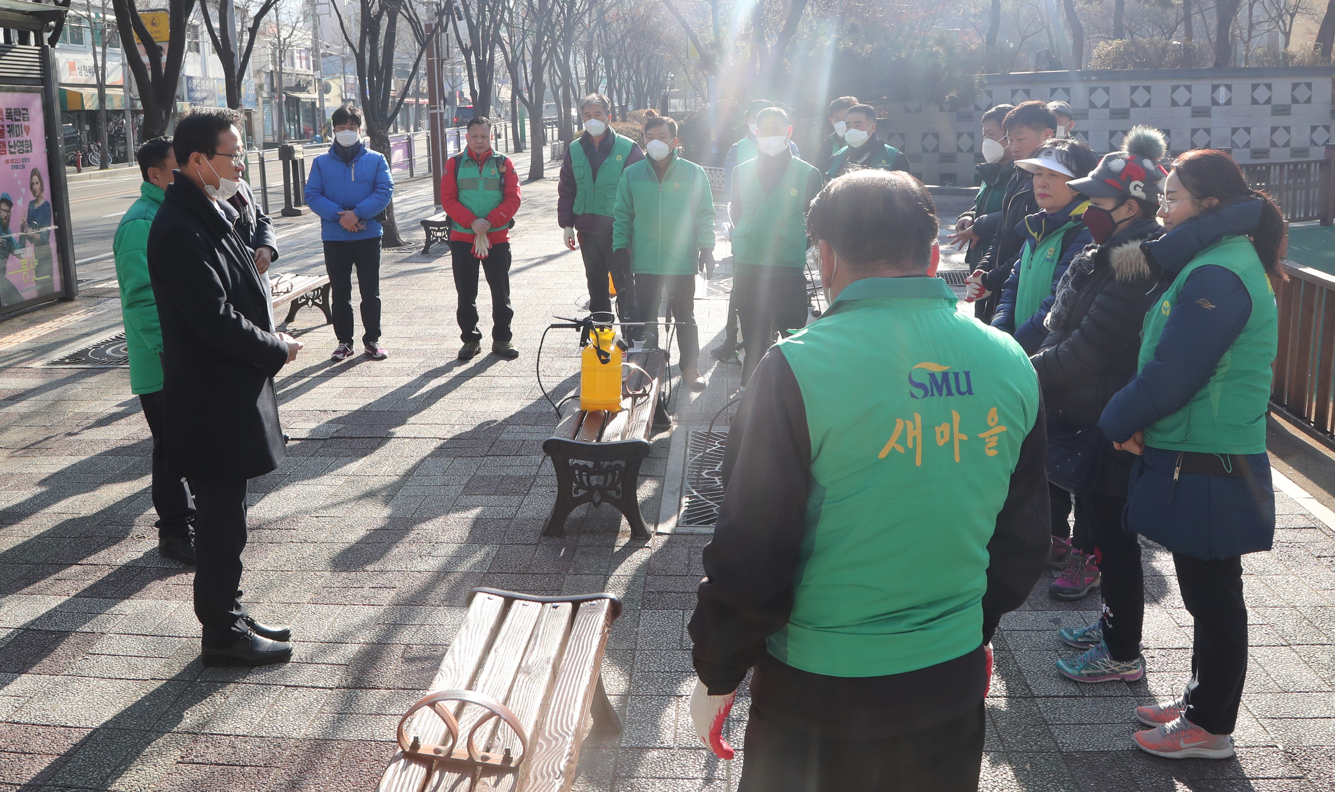 금천구 새마을지회 방역 활동