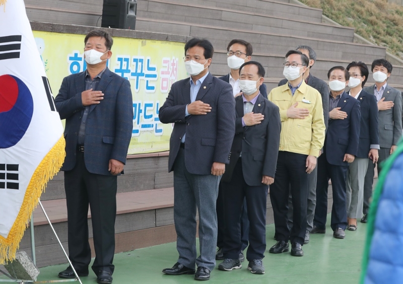 새마을지도자금천구협의회 방역 발대식