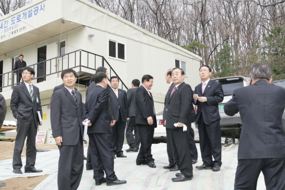 제113회 임시회 기간중 재무건설위원회 (도로개설 현장)