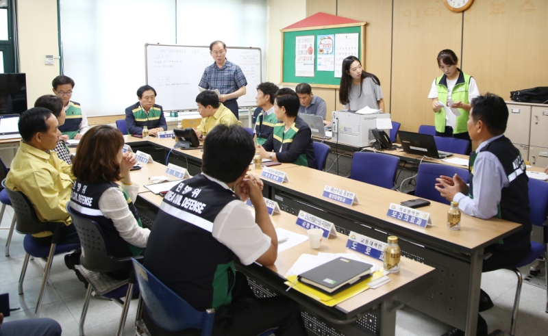 가산동 토사유출 현장 방문