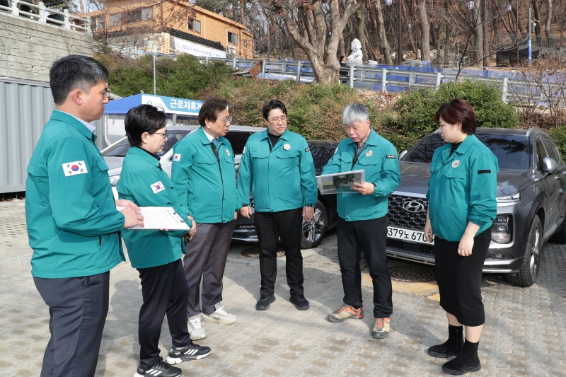 호암산 산불대비 현장점검